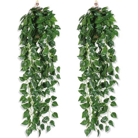 Lierre Artificiel Plante Artificielle Exterieur à Suspendre pour la Décoration de la Maison, Les Couronnes, la Pièce, Les Mariages et Plus Encore (1/5)