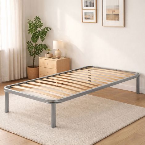 Talamo Italia Somier individual Manila, Base ortopédica de contrachapado de abedul de 13 lamas, 100% Made in Italy, 90x200h34 cm, con embalaje reforzado (1/3)