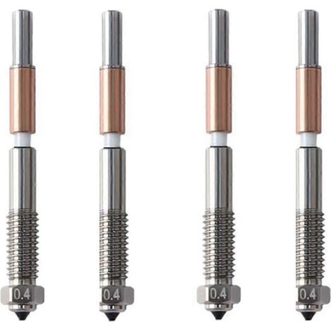 0,4-mm-Bimetalldüse für QIDI Q2 Q2c Bimetalldüse mit bimetallischer Keramikisolierung, integrierte 3D-Druckerteile