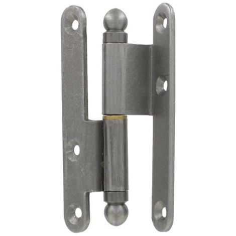 Paumelle BROS 227ARG1162 27 mm poli verni 110x60x70 mm gauche