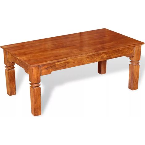 Table basse Bois massif 110 x 60 x 45 cm vidaXL (1/4)
