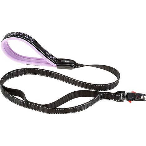 Ferplast SPORT DOG MATIC G Guinzaglio per cani con moschettone automatico e due maniglie extra. Due misure, vari colori.. Variante G25/120 - Misure: 25 mm x L 120 cm - Lilla