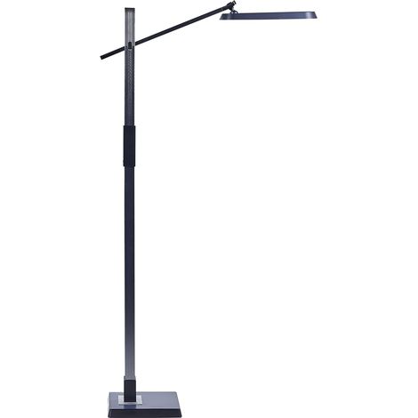 LED Floor Lamp AQUARIUS with Dimmer Metal Dark Grey