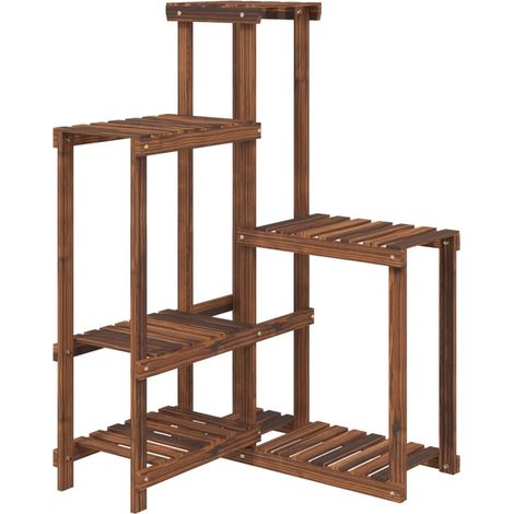 Jardinière,Support à fleurs 62,5x61,5x101,5 cm bois massif de sapin CFW74134 (1/5)
