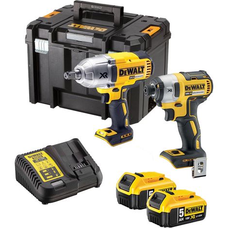 Dewalt DCK2088P2 XR 18V Brushless DCF899 Impact Wrench + DCF887 Impact Driver (1/5)