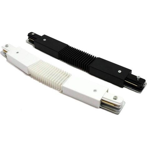 Connecteur flexible rail monophasé - Noir (1/2)