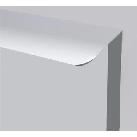 Maniglie a incasso,16 pezzi,Maniglie per cassetti a scomparsa con bordo arrotondato,Aste di trazione a scomparsa in lega di alluminio,120 mm (1/5)