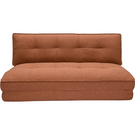 Poltrona letto 2 posti in tessuto terracotta SALLY