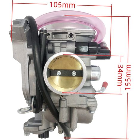 PD35JL 35-mm-Vergaser, kompatibel mit 350-cm³-, 366-cm³- und 400-cm³-Vierzylinder-Offroad-ATVs 606-038