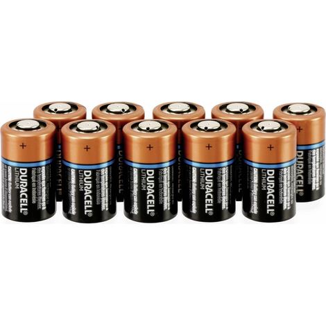 Pile photo au lithium DURACELL, lithium, CR2, 3V, 10 pièces (1/4)