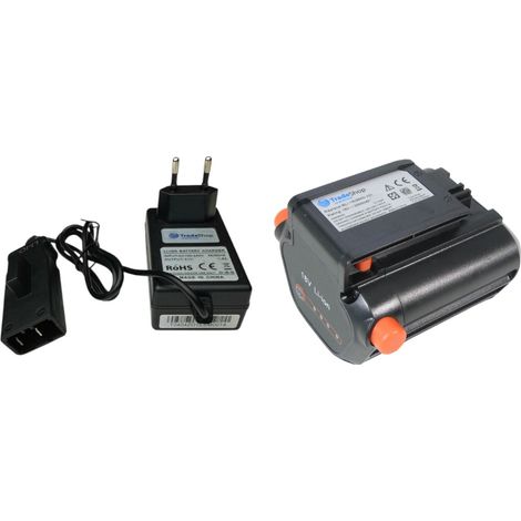 Trade-Shop 2in1 Set: Li-Ion Akku 18V 2000mAh + Ladegerät für Gardena Telescopic Accu Hedge Trimmer THS Li-18/42, Trimmer EasyCut Li-18/23 R (1/5)