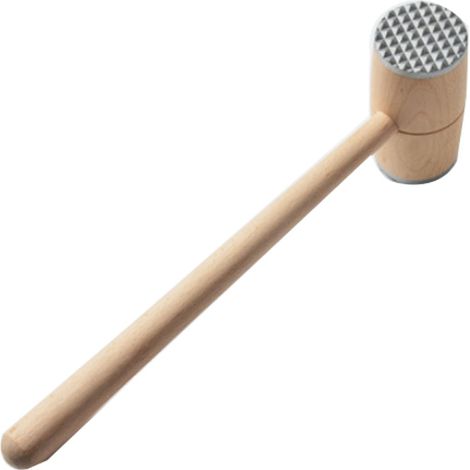 Maillet à viande en bois à deux faces pour attendrir le steak et le bœuf - Outil de cuisine pratique (1/5)