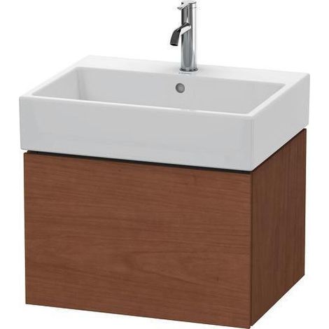 Meuble-lavabo L-CUBE 584x459mm 1 étagère coulissante we hgl ES NB centre