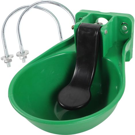 Abreuvoir Automatique pour Bovins Plastique Épais Distributeur Eau et Facile à Nettoyer Bol Abreuvement pour Vaches Chevaux Moutons et Chèvres avec Robinet Intégré (1/5)