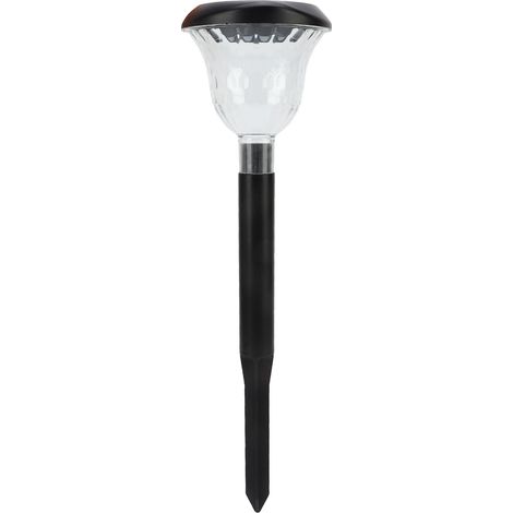 Lampadaire solaire pour allée en silicium polycristallin ABS étanche 600 mAh deux modes outil d'éclairage extérieur pour cour pelouse passage (1/5)