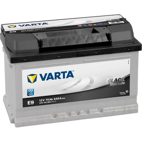 Starterbatterie Varta Schwarz Dynamische 12V 70Ah LB3 E9 / 640A (1/4)