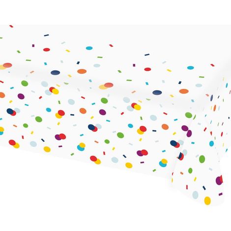 Papier-Tischdecke Confetti Birthday 115 x 175 cm
