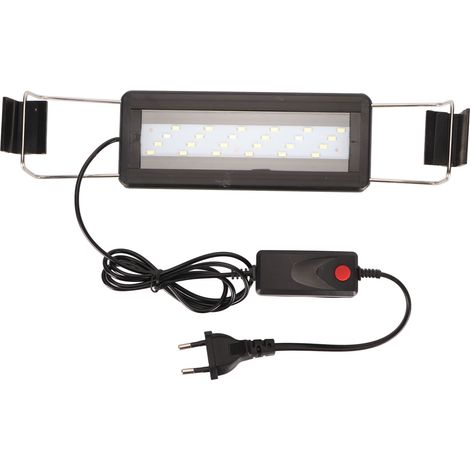 Lumière LED d'aquarium, Dissipation thermique rapide, 5730 perles haute luminosité, résistant aux éclaboussures, réservoir de poisson Ultra fin avec support, prise ue (1/5)