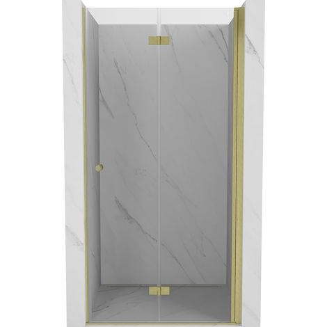 Mexen Mist-F porte de douche pliantes droites 70 cm, transparentes, dorées - 8A6-070-000-50-00-P (1/5)