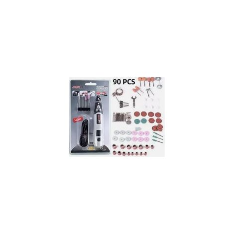 Mini perceuse rotative, accessoires, kit de polissage et de meulage (90 pièces), style Dremel (1/5)