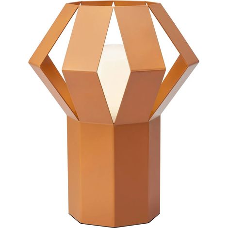 Lampe de table metal orange culot e27 - markslojd - octa 224314244 224314244 (1/3)