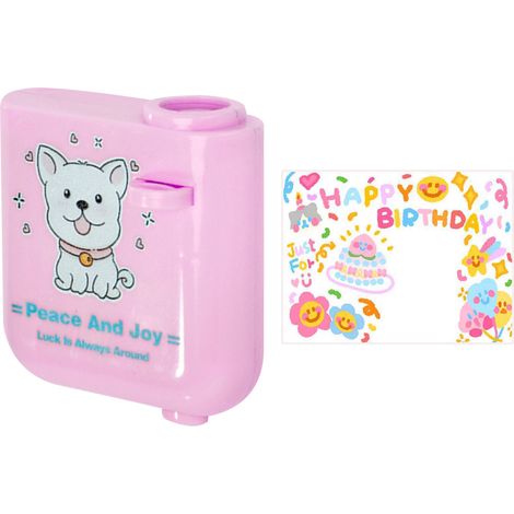 Projecteur Anniversaire Mini Lampe Projection Enfant Portable Lumière Projection Rose pour Maison Fête