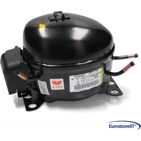 Compressore frigorifero / congelatore embraco emt2117gk - gas r404a - lbp 4,5cc (1/4)