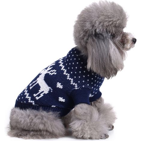 Pull Pour Chien Et Chat - Vêtement D'Hiver En Acrylique - Tenue De Noël Confortable - Taille XS (1/5)
