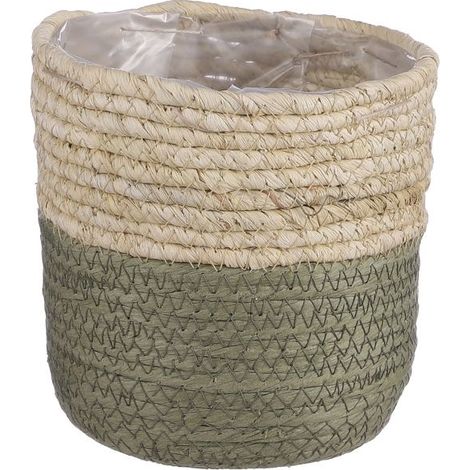Mica Aufbewahrungskorb Rachel rund grün 14 x 14 cm Deko-Accessoires (1/2)