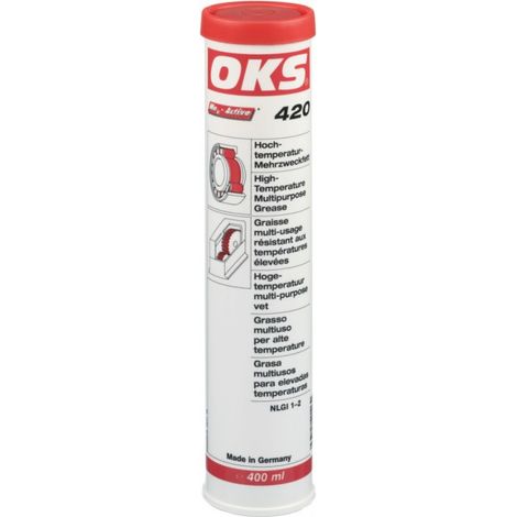 Oks 420, Grasso Multiuso Per Alte Temperature, Cartuccia 400 Ml (A 10)