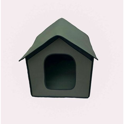 Niche extérieure imperméable pour chien, niche pour chat, abri d'hiver écologique et pliable pour chat/lapin/petit chien (vert) (1/5)