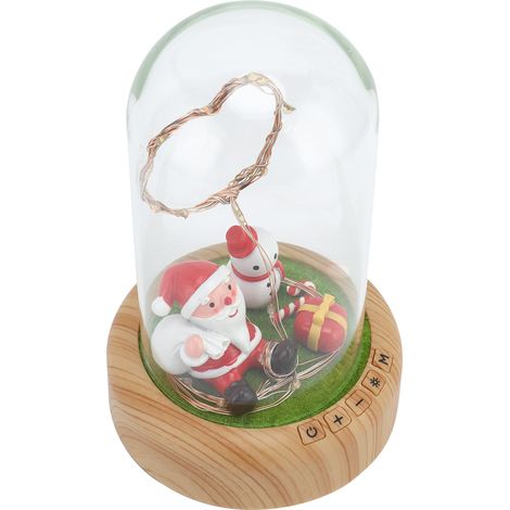 Veilleuse en ABS rechargeable par USB avec batterie 1200 mAh et dôme, idéale pour la décoration de la maison pendant les fêtes. (1/5)