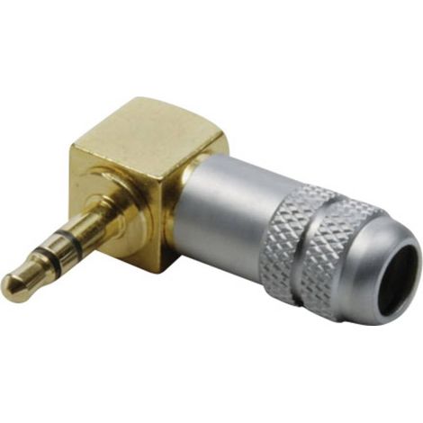 Jack 3.5 mm mâle, coudé BKL Electronic 1103084 Nombre de pôles: 3 stéréo or 1 pc(s) (1/2)