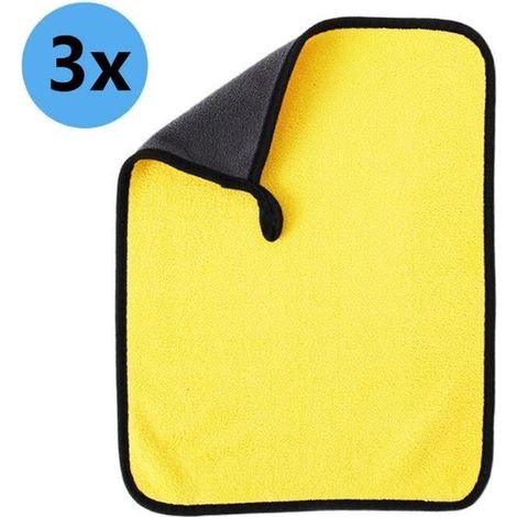 Mikrofasertuch 3er-Pack 500 g m Multifunktionales fusselfreies Reinigungstuch Super saugfähig Geeignet für die Haushaltsreinigung Küchen und 30 x Blau (1/5)