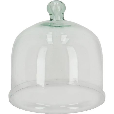 Cloche en Verre M - Transparent - 24,5 x 24,5 x H 24,8 cm - Livraison gratuite