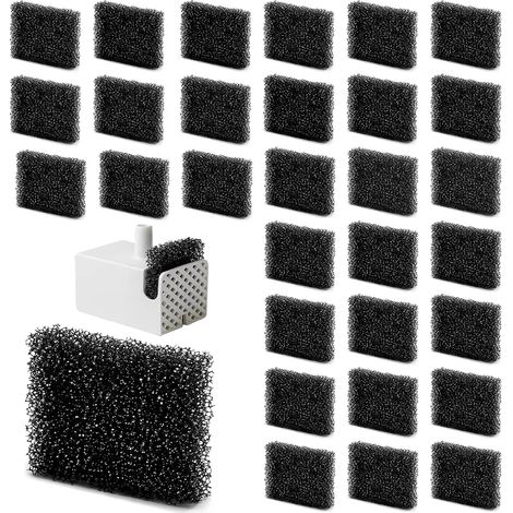 Noir,30 x40cm,Lot de 30 filtres de rechange pour fontaine à eau pour chat et chien, noir (1/5)