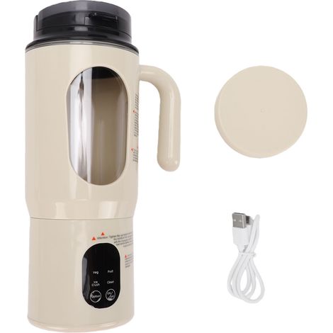 Mixeur portable avec écran LED, 12 lames, rechargeable, gobelet de 580 ml, 4 vitesses et poignée ergonomique. (1/5)