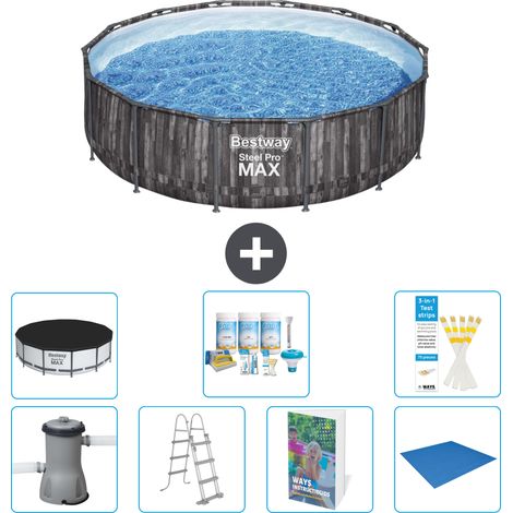 Bestway Piscina Bestway Steel Pro MAX Rotonda - 427x107 cm - 8-pezzi  S599 (1/4)