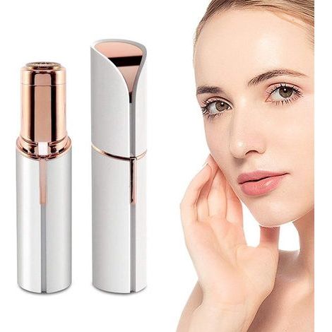 Mini épilateur facial - rechargeable - blanc (1/5)