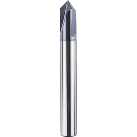 Lot de 3 flûtes à moulin en forme de goudron 6 mm 90 degrés Recouvert de Fraise en V Carbure de tungstène Solide Moulin à chaflan CNC Professionnel pour tailler et biseler (1/5)