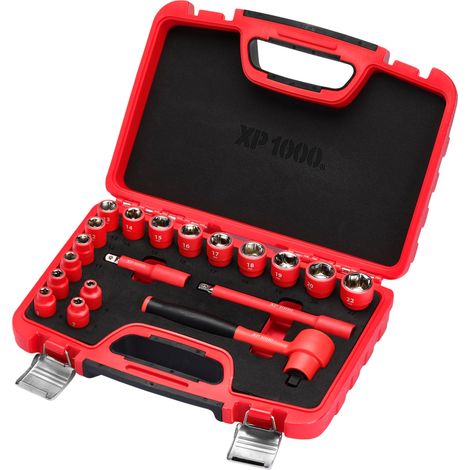 Draper 16306 XP1000 VDE Metric Socket Set, 3/8"" Sq. Dr. (19 Piece) (1/5)