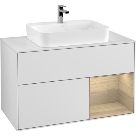 Villeroy & Boch G371PCMT Armoire sous-lavabo Finion G37 (1/2)