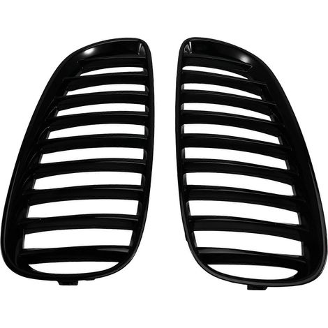 Rejilla delantera del capó, rejilla delantera tipo riñón, rejilla deportiva 51137181547 51137181548 para BMW Z4 E89 2009-2016, negro brillante. (1/5)