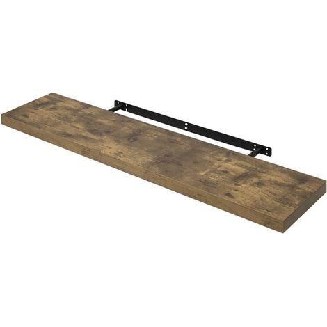 WOLTU Mensola da Muro Scaffale Libreria a Parete Decorazione per Cucina Marrone 120 cm