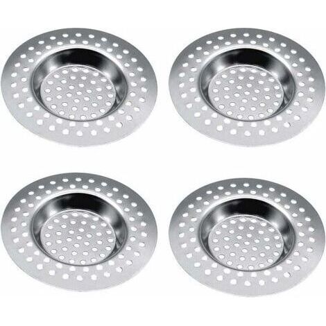 Pair Bouchon Évier Crépine, 4 Pièces Bouchon Crépine d'Évier Cuisine en Acier Inoxydable, Bouchon de Crépine d'Évier, Bouchon Évier Crépine, pour Baignoire de Cuisine Évier de Salle de Bain (1/5)