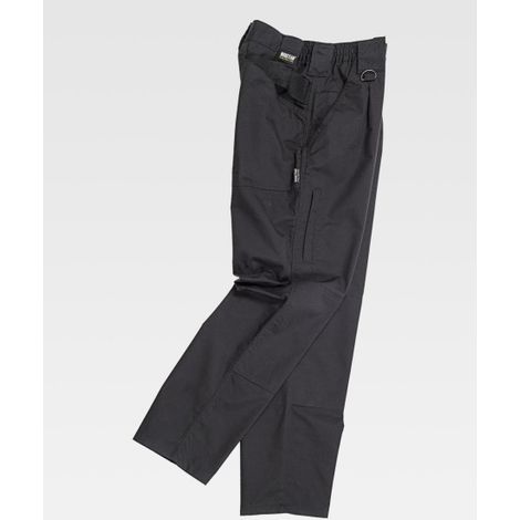 Pantalón en tejido Ripstop con refuerzos WORKTEAM Sport C4015 L Negro (1/2)
