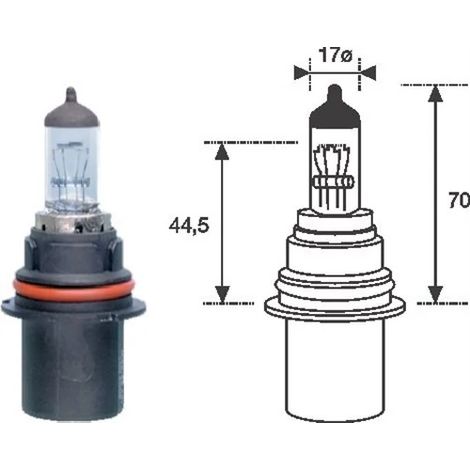 Ampoule, projecteur longue portée Magneti Marelli 002555200000 009600850000