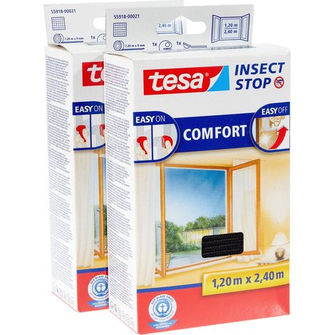 tesa COMFORT 55918-00500-01 Zanzariera (L x A) 120 cm x 240 cm Antracite 2 pz. (1/4)