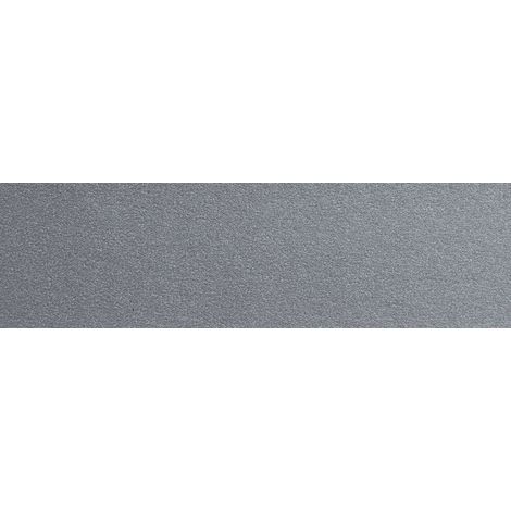 Bande de chant pour meubles Pfleiderer F76062, aluminium, 40 mm, 4 m, monochrome, avec colle