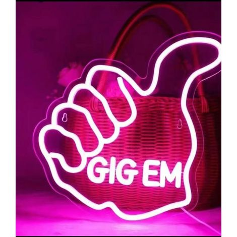 Lampe néon LED décorative motif doigt, décoration créative pour chambre, espace gaming ou loisirs